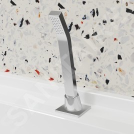 Steinberg 120 - Pommeau de douche sur bord de baignoire, chrome 120 1630