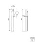 Steinberg 135 - Set de douchette à main, barre et flexible, chrome 135 1602