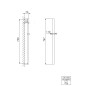 Steinberg 135 - Barre de douche 75 cm, chrome 135 1623