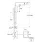 Steinberg 230 - Set de douche avec thermostat, 200x145 mm, chrome 230 2721
