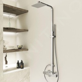 Steinberg 230 - Set de douche avec thermostat, 200x145 mm, chrome 230 2721