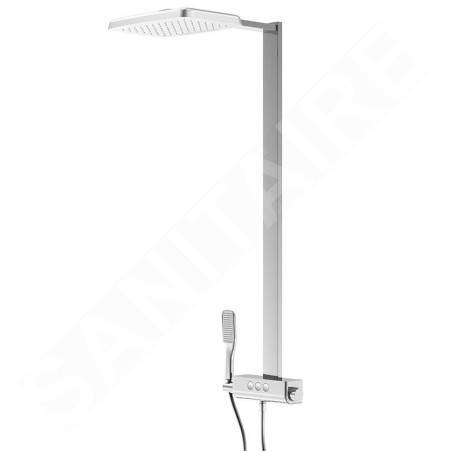 Steinberg 390 - Set de douche avec thermostat, 255x210 mm, chrome 390 2743