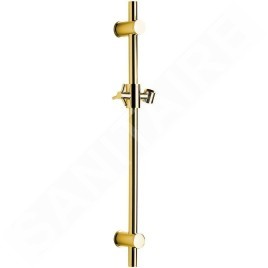 Sapho Douches - Barre de douche avec support, longueur 700 mm, or SC017