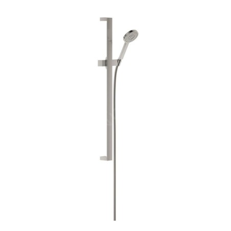 Keuco Edition 11 - Set de pommeau de douche, barre et flexible, nickel brossé 51187050000