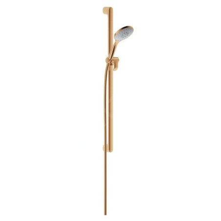 Keuco Edition 400 - Set de pommeau de douche, barre et flexible, 3 jets, bronze brossé 51587030000