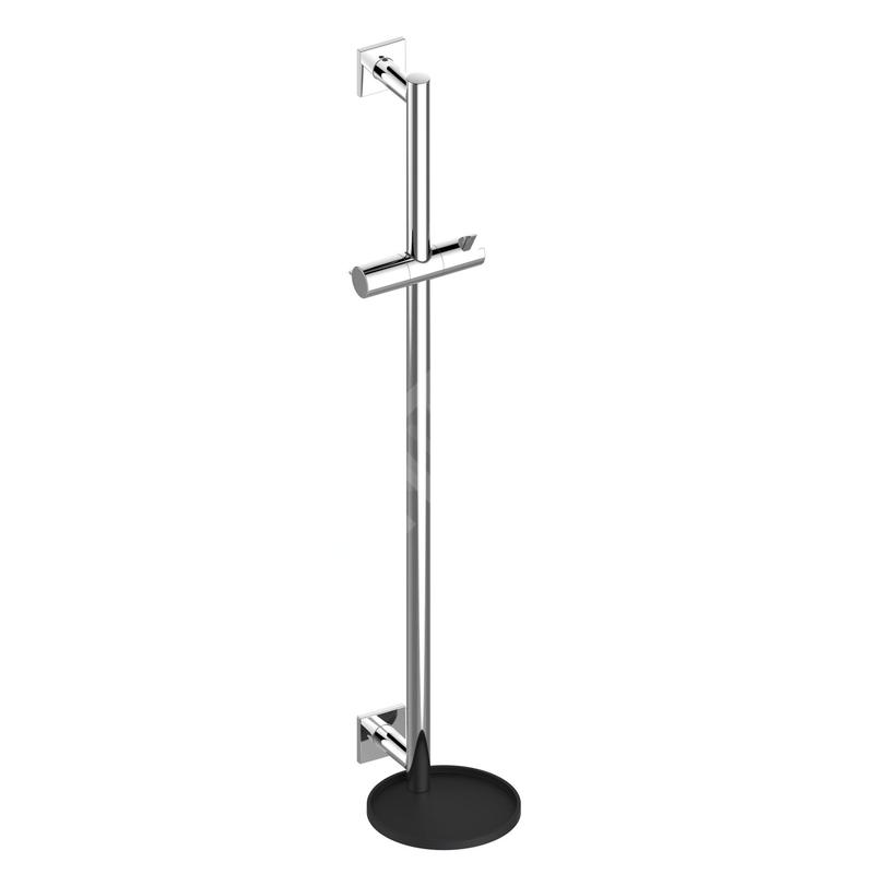 Keuco IXMO - Barre de douche 86 cm, avec étagère, chrome/anthracite 59585010912
