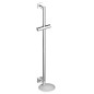 Keuco IXMO - Barre de douche 86 cm, avec étagère, chrome/blanc 59585010922