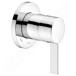 Keuco IXMO - Set de douche avec mitigeur encastré, diamètre 25 cm, chrome 59603010001