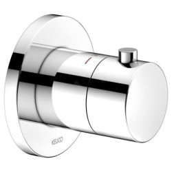 Keuco IXMO - Set de douche avec thermostat à encastrer, diamètre 25 cm, chrome 59605010001