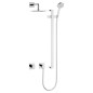 Keuco IXMO - Set de douche avec thermostat à encastrer, 25 x 25 cm, chrome 59605010002 Keuco IXMO - Set de douche avec thermostat à encastrer, 25 x 25 cm, chrome 59605010002