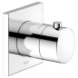 Keuco IXMO - Set de douche avec thermostat à encastrer, 25 x 25 cm, chrome 59605010002 Keuco IXMO - Set de douche avec thermostat à encastrer, 25 x 25 cm, chrome 59605010002