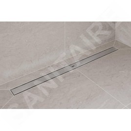 Hansgrohe RainDrain Allround - Caniveau de douche 90 cm, avec grille, acier inoxydable brossé 56188800