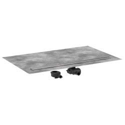Hansgrohe RainDrain Allround - Caniveau de douche 120 cm, avec grille, acier inoxydable brossé 56190800