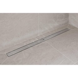 Hansgrohe RainDrain Allround - Caniveau de douche 120 cm, avec grille, acier inoxydable brossé 56190800