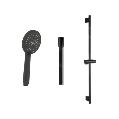 Jika Mio Style - Set pomme de douche, barre et flexible, noir mat H3652F07163731