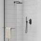 Ravak Douches - Pommeau de douche, noir mat X07P670