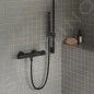 Ravak Douches - Flexible de douche, 150 cm, noir mat X07P671