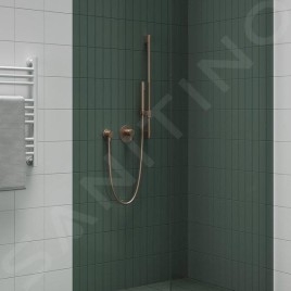 Ravak Douches - Barre de douche, 70 cm, or rose brossé X07P715