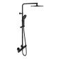 Keuco Plan blue - Set de douche avec thermostat, diamètre 25 mm, 3 jet, noir mat 53926372321 Keuco Plan blue - Set de douche avec thermostat, diamètre 25 mm, 3 jet, noir mat 53926372321