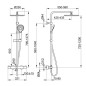 Keuco Plan blue - Set de douche avec thermostat, diamètre 25 mm, 3 jet, noir mat 53926372321 Keuco Plan blue - Set de douche avec thermostat, diamètre 25 mm, 3 jet, noir mat 53926372321