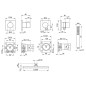 Keuco IXMO - Set de douche avec thermostat à encastrer, 25 x 25 cm, noir mat 59602370002