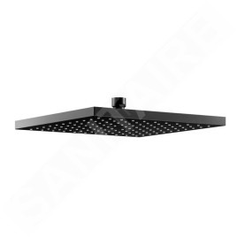 Keuco IXMO - Set de douche avec thermostat à encastrer, 25 x 25 cm, noir mat 59602370002
