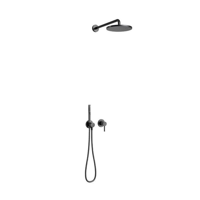Keuco IXMO - Set de douche à encastrer, diamètre 25 cm, noir mat 59603370001 Keuco IXMO - Set de douche à encastrer, diamètre 25 cm, noir mat 59603370001