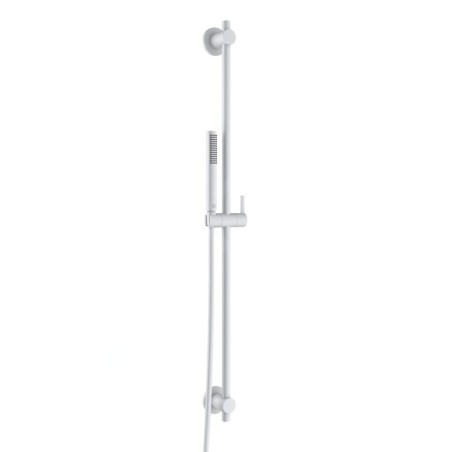 Kludi Nova Fonte - Set de douchette, barre de douche et flexible, blanc mat 2084053-15