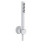 Kludi Nova Fonte - Set pommeau de douche, support et flexible, blanc mat 2085053-15