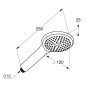 Kludi Freshline - Pommeau de douche, chrome 6780005-00WR9
