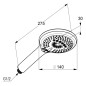 Kludi Freshline - Pommeau de douche, 3 jets, chrome 6790005-00WR9