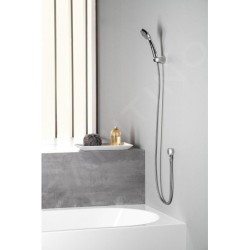 Bruckner Douches - Set de pommeau de douche, support et flexible, chrome 621.100.1