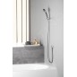 Bruckner Douches - Set de pommeau de douche, support et flexible, chrome 621.100.1