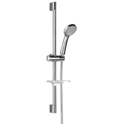 Bruckner Douches - Jeu de douchette, support, tige et flexible, chromé 621.200.1