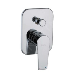 kielle Harmonia - Set de douche avec mitigeur encastré, 2 sorties, avec accessoires et corps d’encastrement, chrome 20623SP10