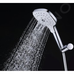 kielle Harmonia - Set de douche avec mitigeur encastré, 2 sorties, avec accessoires et corps d’encastrement, chrome 20623SP10