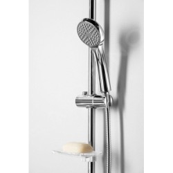 Bruckner Douches - Jeu de douchette, support, tige et flexible, chromé 621.200.1