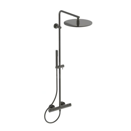 Ideal Standard CeraTherm - Set de douche avec thermostat, diamètre 30 cm, gris magnétique A7589A5