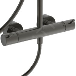 Ideal Standard CeraTherm - Set de douche avec thermostat, diamètre 30 cm, gris magnétique A7589A5