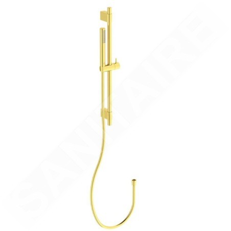 Ideal Standard Idealrain - Set de pommeau de douche, barre et flexible, or brossé A7616A2