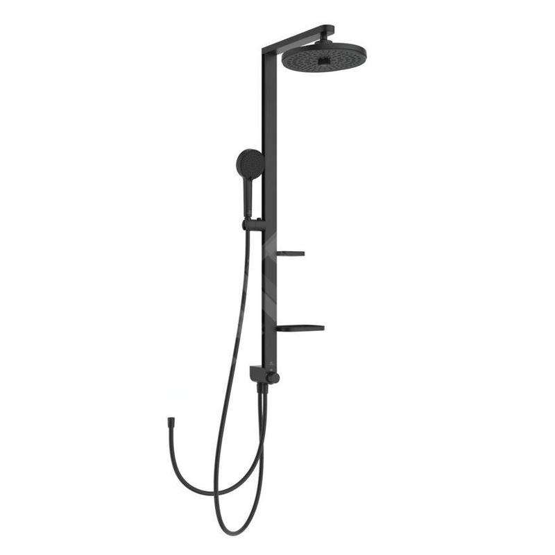 Ideal Standard ALU+ - Set de douche sans mitigeur, diamètre 26 cm, 2 jets, noir soyeux BD585XG Ideal Standard ALU+ - Set de douche sans mitigeur, diamètre 26 cm, 2 jets, noir soyeux BD585XG