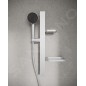 Ideal Standard ALU+ - Set de pommeau de douche, barre et flexible, 2 jets, argenté BD586SI