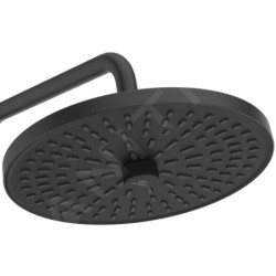 Ideal Standard CeraTherm - Set de douche sans mitigeur, diamètre 26 cm, 2 jets, noir soyeux BD747XG