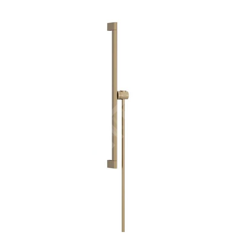 Hansgrohe Unica - Barre de douche 66 mm, avec flexible, bronze brossé 24402140