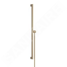 Hansgrohe Unica - Barre de douche 95 mm, avec flexible, bronze brossé 24403140