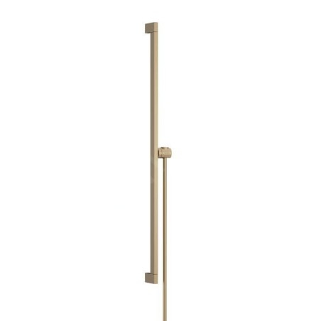 Hansgrohe Unica - Barre de douche 66 mm, avec flexible, bronze brossé 24404140