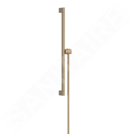 Hansgrohe Unica - Barre de douche 95 mm, avec flexible, bronze brossé 24405140