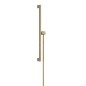 Hansgrohe Unica - Barre de douche 95 mm, avec flexible, bronze brossé 24405140