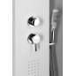 Sapho Douches - Panneau de douche Jacob avec mitigeur, 200x1500 mm, blanc WN682