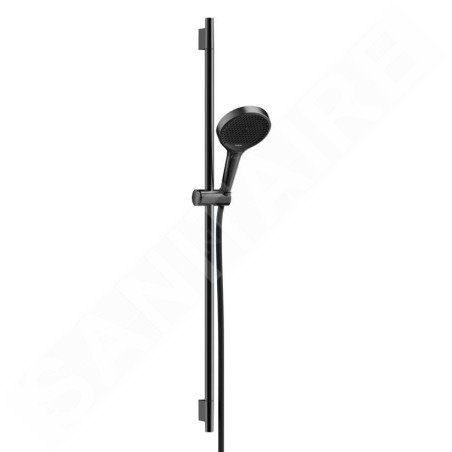 Hansgrohe Rainfinity - Set pomme de douche, barre et flexible, 3 jets, EcoSmart, chrome noir brossé 28744340